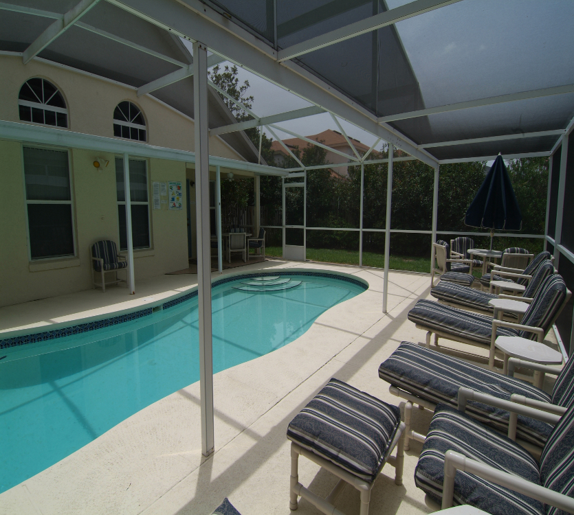 Pool and seating area
